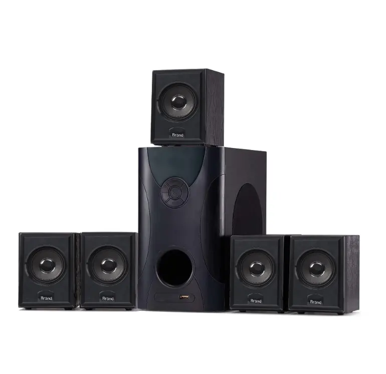 High Quality Powerful Subwoofer Speaker Amplifier Audio Processor Professional Audio Dj Bass Speaker 2.1 Led Multimedia Speaker