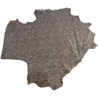 Cuir véritable en crin de cheval à petits pois marron et blancs, imprimé inversé, pour chaussures féminines coréennes, directement de l'usine.