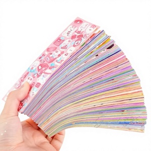 Autocollants décoratifs rétro imperméables à l'eau, mignons et de style dessin animé, avec logo personnalisé pour la décoration de bagages, de carnets et de journaux. - Product Image 1