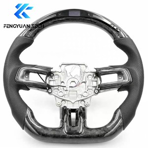 Volant en fibre de carbone pour Ford Mustang Gt S550 S650 S197 Ecoboost F150 <span class=keywords><strong>Fiesta</strong></span> Focus Mk2 Mk7 Everest St rs Ranger Mk1 Mk3 - Product Image 4