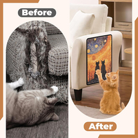 Tapis de protection pour meubles anti-griffures pour chat, durable et adhésif, impression personnalisée, tapis à gratter en sisal pour chat