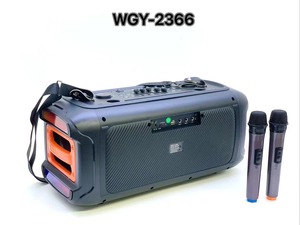 WGY-2366 Altavoz De Karaoke Lớn Loa Ngoài Trời Dj Đảng 6.5 Inch Xách Tay Karaoke Loa Với 2 Không Dây Mic Cho Gia Đình KTV - Product Image 5
