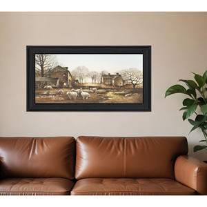 HMS mattiniero incorniciato cornice da parete arte cornice nera per la decorazione della casa - Product Image 1