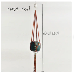 Cadeau d'amant de plantes pour la décoration intérieure cintre de plante en macramé personnalisé pour la décoration murale et de fenêtre - Product Image 3