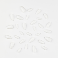 30 faux ongles blancs unis avec languette adhésive, fournisseurs d'ongles artificiels écologiques, ongles artificiels prêts à l'emploi en PMMA