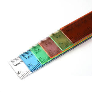 Règle droite transparente multicolore Glosense de 30 cm en PVC et plastique, populaire auprès des étudiants, pour le bureau et la papeterie scolaire - Product Image 4