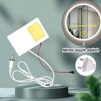 IKSLED Miroir à LED double couleur de haute qualité avec interrupteur tactile, certifié CCC et EMC, 220V 60W, plage de détection de 1 à 6 mm