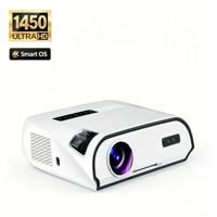 Proyector Portátil Mini Inalámbrico OEM RTS con Envío Rápido en 3 Días, Compatible con 4K y 1080p, Android 9 Inteligente, 1450 ANSI Lúmenes, 50-300 Pulgadas