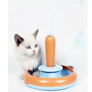 Giocattolo elettrico interattivo per animali domestici piatto da gioco in peluche rimovibile con asta lunga auto-piacere automatico per prendere in giro per gatti - Product Image 6