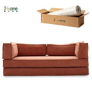 Modern <b>Sofa</b> 2 Seater Linen Curved Arm Low Profile Two Tier Cozy Plush Cushioned <b>Bedroom</b> Balcony Living Room Villa - Product Image 3