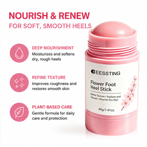 Bálsamo Humectante Portátil para el Cuidado de los Pies con Aroma Floral, Exfoliante y Nutritivo, Repara Talones Agrietados, ODM/OEM - Product Image 3