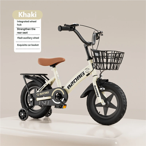 Bicicleta Infantil para Niñas de 3 Años en Adelante con Ruedas de Entrenamiento y Canasta, 12 Pulgadas, Sin Cambios, Freno de Disco - Product Image 3