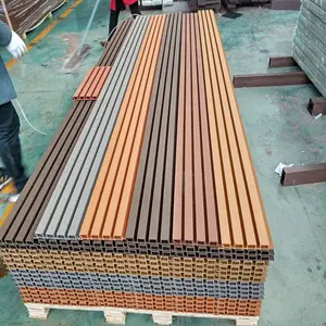 Compuesto de plástico de madera gran panel de pared de revestimiento de fábrica al por mayor K218-28A