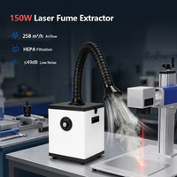 Extracteur de fumée portable 150W, purificateur de fumée pour laser à fibres, extracteur de fumée