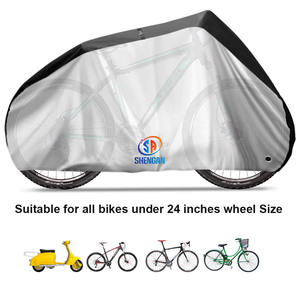 Housse de <span class=keywords><strong>protection</strong></span> contre la <span class=keywords><strong>pluie</strong></span> pour vélo, tissu 190T imperméable, <span class=keywords><strong>anti</strong></span>-poussière, <span class=keywords><strong>protection</strong></span> UV pour VTT avec trous de verrouillage, sac de rangement - Product Image 2