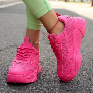 BSCI/Smeta/Sedex/HIGG/GRS di fabbrica di nuovo Design da donna PU superiore traspirante scarpe sportive rosse moda in Mesh <span class=keywords><strong>Sneakers</strong></span> - Product Image 6