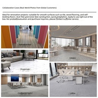 Revêtement de sol en vinyle PVC auto-nivelant LVT à pose rapide, à base de ciment, pose directe, style moderne minimaliste, pour usage intérieur