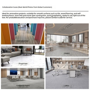 Revêtement de sol en vinyle PVC auto-nivelant LVT à pose rapide, à base de ciment, pose directe, style moderne minimaliste, pour usage intérieur - Product Image 3