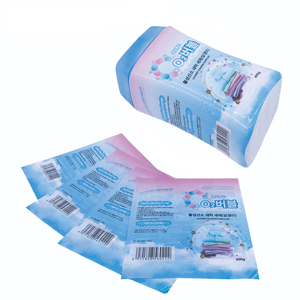 Perles brillantes personnalisées en plastique PET PVC étiquettes thermorétractables de bouteille en plastique de gallon lubrifiant pour l'eau minérale et le liquide <span class=keywords><strong>vaisselle</strong></span> - Product Image 3