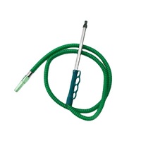 Produit en silicone personnalisé, Tuyau de chicha avec poignée en silicone et embout en acier inoxydable, Tuyau de chicha rétractable en PVC