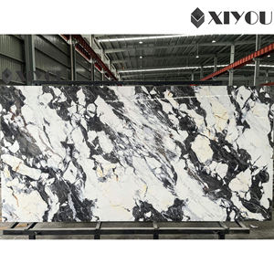 Source : Usine du Guangdong, <span class=keywords><strong>dalle</strong></span> de pierre brillante personnalisée, <span class=keywords><strong>mur</strong></span> de fond Pandora pour salon, table basse en pierre frittée imitation marbre - Product Image 2