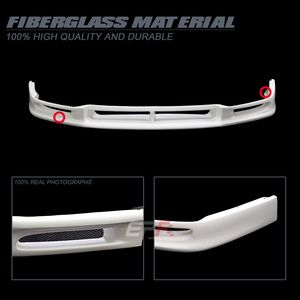 ขอบด้านหน้าสไตล์400R (สำหรับ Nissan Skyline BCNR33 GTR กันชนหน้า400R) วัสดุกระจกแบบไม่ทาสี - Product Image 6