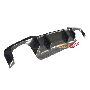 V Style Carbon Fiber Diffuser Rear Lip Bumper Winglet <b>Splitter</b> Fins Spoiler for BMW F10 M5 - Product Image 5