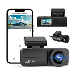 CPT 4K IPS Dashcam Dubbele <span class=keywords><strong>Lens</strong></span> Voor/Achter Nachtzicht Auto Dashcam Draadloze WiFi App G-Sensor GPS Snelheidsgegevensrecorder voor Auto - Product Image 3