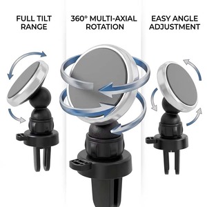 Soporte Magnético Universal para Teléfono Móvil en Salida de Aire de Coche CARFU, Mini Soporte Ajustable 360 Grados, Accesorios para Coche Cuadrados y Circulares - Product Image 5