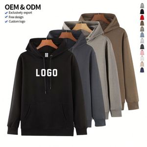 Sweat-shirts à capuche unisexes surdimensionnés en molleton épais pour hommes, à épaules tombantes, unis, vierges, personnalisables avec logo, pour fabricants - Product Image 1