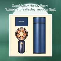 Ensemble Cadeau d'Été pour Entreprises : Mini Ventilateur Publicitaire, Manchon Rafraîchissant et Boîte de Rangement pour Câbles