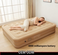 Lit d'air gonflable automatique 1-2 personnes, conception innovante, confort avancé, résistance supérieure, PVC imperméable, léger, intégré