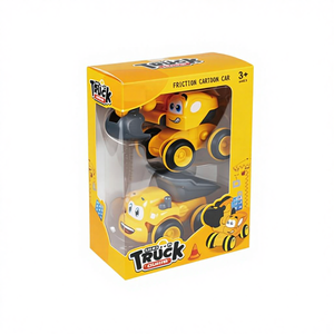 Juego <span class=keywords><strong>de</strong></span> Juguetes <span class=keywords><strong>de</strong></span> Excavadora <span class=keywords><strong>y</strong></span> Camión Volquete <span class=keywords><strong>de</strong></span> Plástico ABS Mini KSF con Fricción por Inercia para Edades <span class=keywords><strong>de</strong></span> 2 a 4 Años - Product Image 4