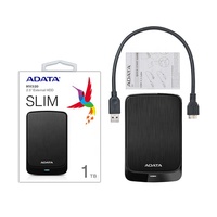 Disco Duro Externo ADATA HV320 HDD 1TB USB3.2 Portátil Mini ULTRA-DELGADO para Juegos, Computadora Portátil