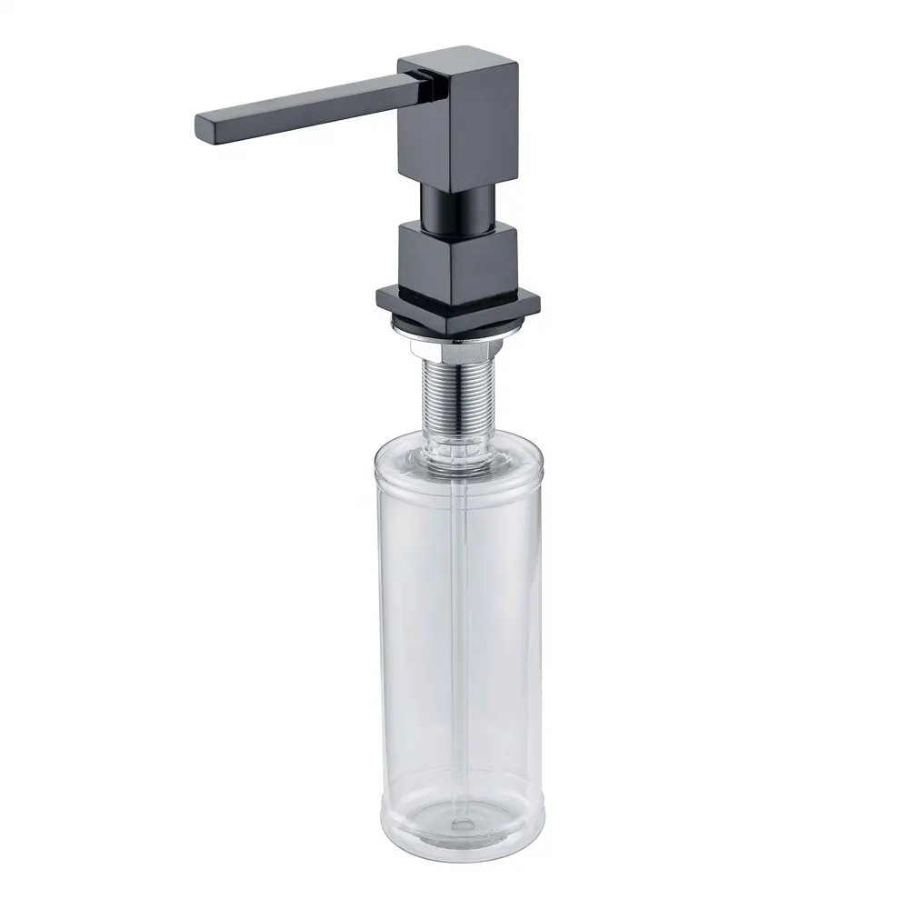 High Quality black hand soap dispenser Brass Pump kitchen sink soap dispenser