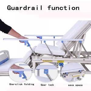 Venta directa de fábrica <span class=keywords><strong>Hill</strong></span>-<span class=keywords><strong>rom</strong></span> Manual de Enfermería Médica automática Cama de <span class=keywords><strong>hospital</strong></span> con manivela de 2 funciones - Product Image 3
