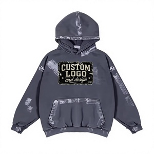 Custom Logo Oversized Hooded Sweatshirt <b>Men's</b> Casual French Terry Print Pocket Design Autumn Wear manufacturer - Product Image 1