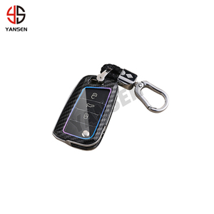 Porte-clés pliant en fibre de carbone ABS, 2 pièces, protecteur pour <span class=keywords><strong>Skoda</strong></span> Octavia kodioka, Karoq - Product Image 4