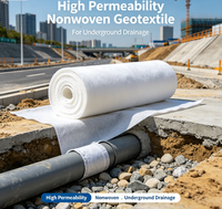 Géotextile non tissé à haute perméabilité pour drainage souterrain
