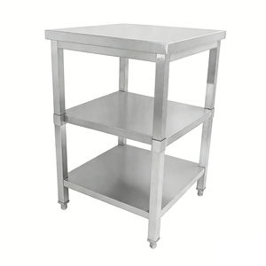 Stainless Steel 3-Tier Workbench Food Grade Storage <b>Work</b> <b>Table</b> for Kitchen/Food Factory - Product Image 3