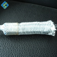Corde en fibre de silicate d'aluminium tressée carrée, matériaux de prévention des incendies et d'isolation, corde ronde en fibre céramique