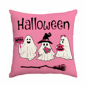 Funda de Cojín Cuadrada Sencilla con Estampado de Bruja Fantasma <span class=keywords><strong>Almohada</strong></span> Decorativa <span class=keywords><strong>PARA</strong></span> EL Hogar de Halloween <span class=keywords><strong>para</strong></span> Sala de Estar y Sofá Uso Transfronterizo - Product Image 2