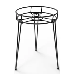 Modern Metal Potted Plant Stand 18.7 inches Tall Flower Pot Holder Large Rustproof Iron Garden Container Heavy Duty Rack