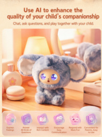 Peluche interactive IA parlante pour enfants, idéale pour l'apprentissage des langues, la maison et les voyages – Peluches intelligentes avec IA