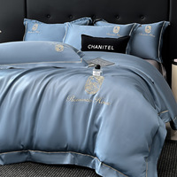 Parure de lit de luxe en coton lavé, housse de couette et draps, ensemble de literie haut de gamme pour la maison, vente en gros