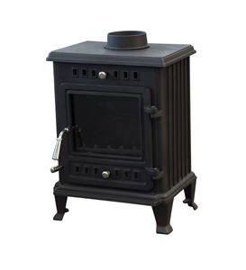 Poêle à bois en fonte Bestfire pour intérieur - Chauffage de foyer à verre unilatéral transparent - Product Image 5