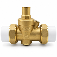 Vanne de réduction de pression d'eau en laiton PN16, régulateur réglable, extrémités doubles raccord PPR 20mm 25mm 32mm pour la plomberie