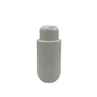 En stock, faible MOQ, vente en gros, bouteille souple vide à épaule plate, fond rond, bouchon disque, toucher doux, pour shampoing et gel douche, 100 ml