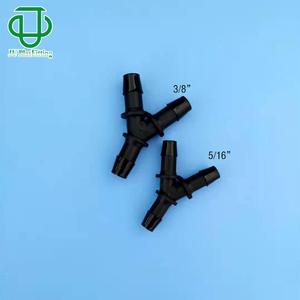 Conector en T tipo Y Jiyou de 1/8 a 1/4 pulgadas, accesorio de plástico PP con púas para tubería de agua y gas - Product Image 3