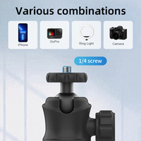 Offre Spéciale support de téléphone portable à tête sphérique à 360 degrés, trépied de selfie extensible de 63 pouces, compatible avec tout téléphone portable